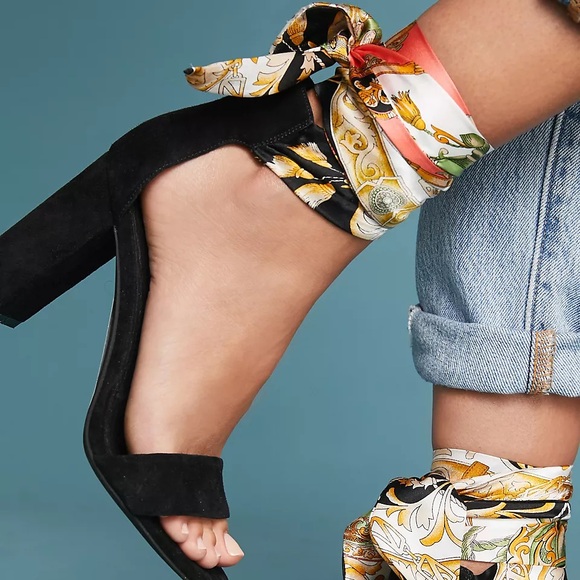 Jeffrey Campbell Shoes - NWOT Jeffery Campbell Lindsay Scarf Heel Sandals SZ 6.5
